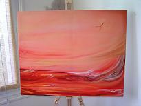 "l'effet mer": huile sur toile